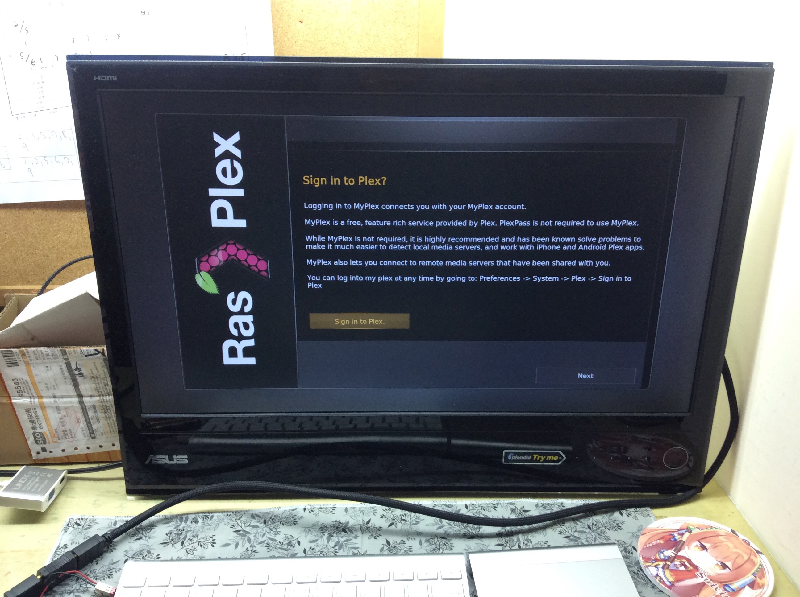 登入Plex,我之前就有辦帳號了,如有未辦漲號的朋友可以在以下連結註冊,如果只在一個播放裝置上看的話是免費的