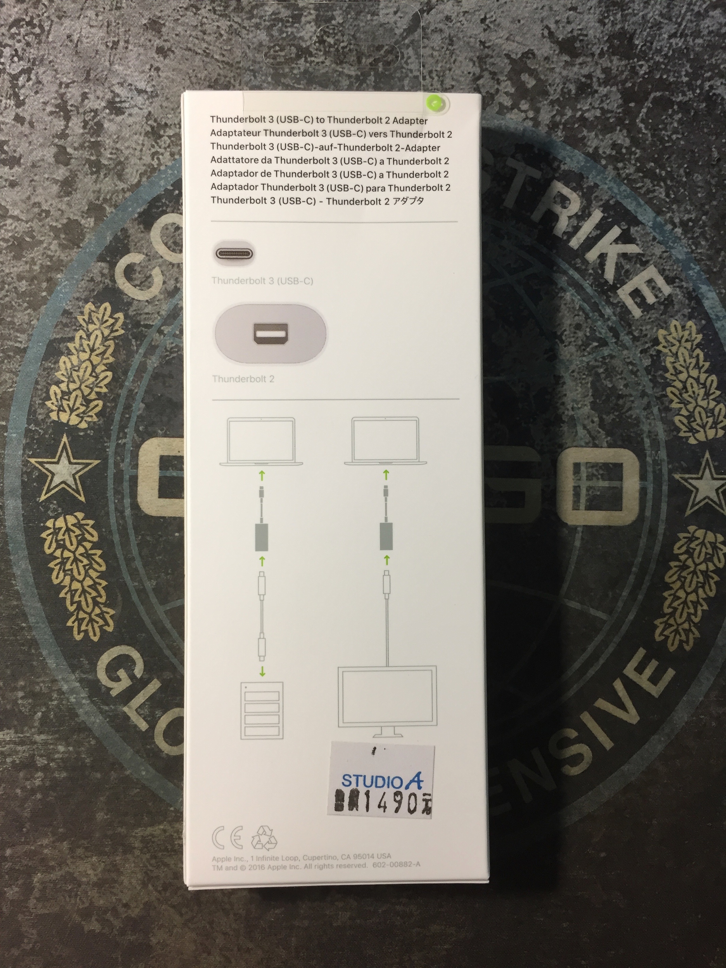 背面說明可以用此轉接器來達成什麼功能,但沒有我們要測的外接顯卡(笑