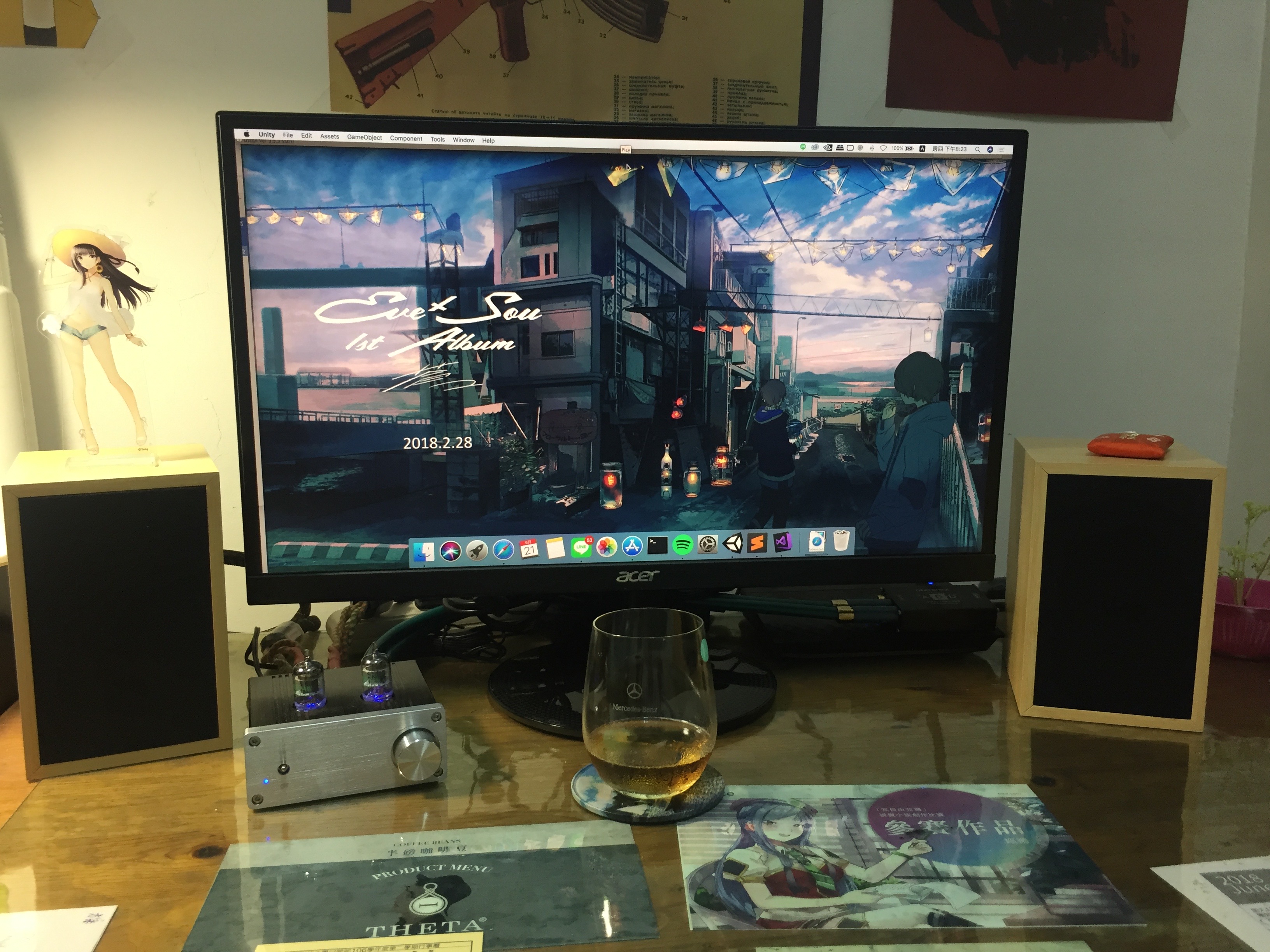 曬張完工照，順便喝點啤酒慰勞辛苦的自己